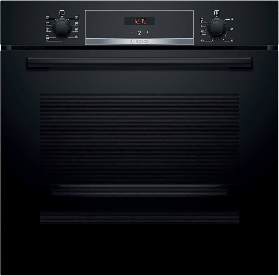 Bosch HBS534BB0B Electric Single Built In Oven in Black stock photo front
