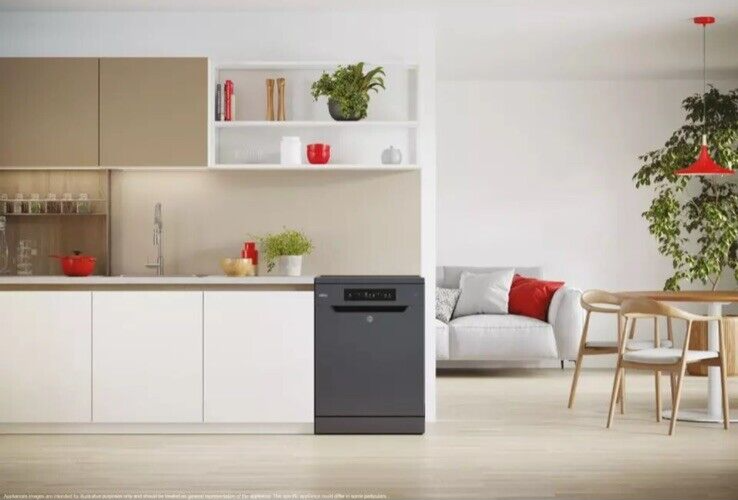 Hoover HF4C7L0A 60cm Super Silent 14 Place Settings Freestanding Dishwasher Open Plan photo