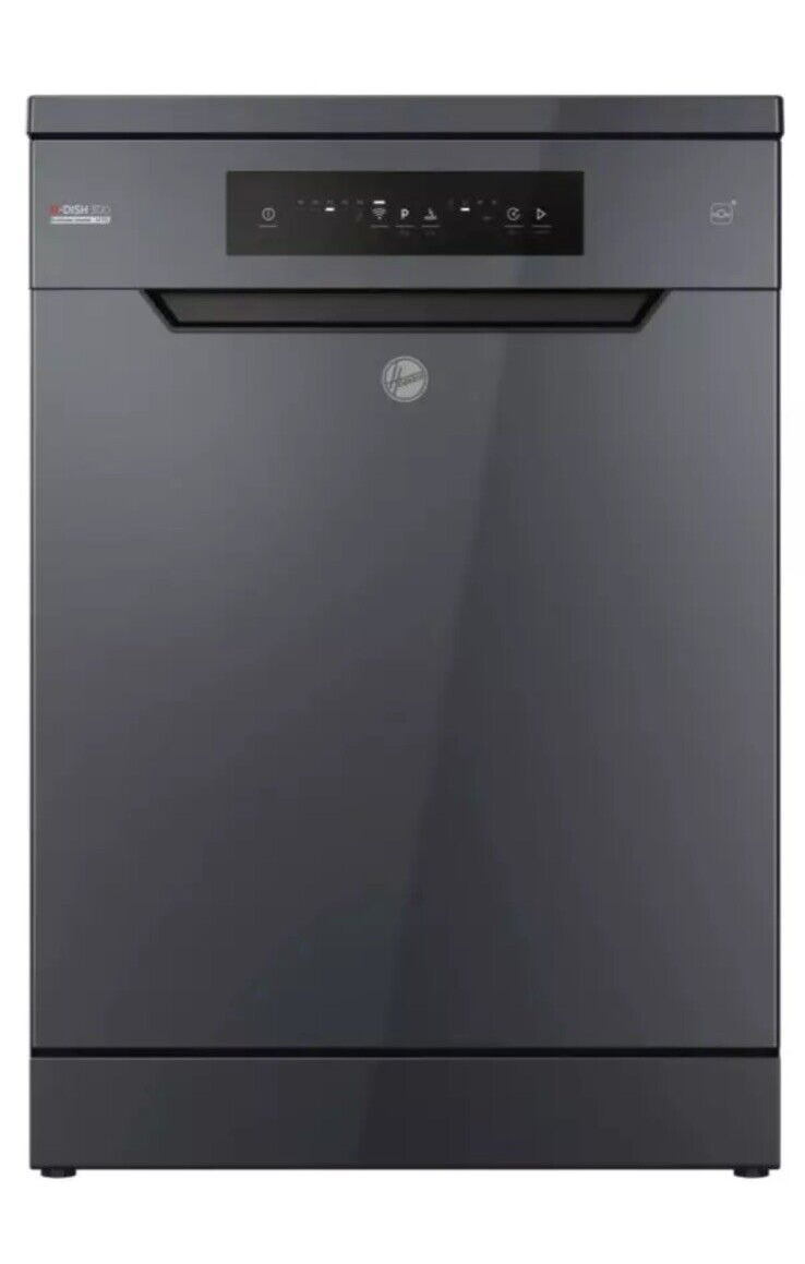 Hoover HF4C7L0A 60cm Super Silent 14 Place Settings Freestanding Dishwasher stock photo front