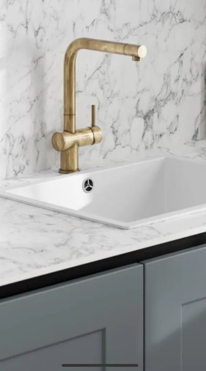 Franke Active Plus Monobloc Kitchen Sink Mixer Tap in Antique Brass - HW180603 - BLACK FRIDAY PRICE £156.00