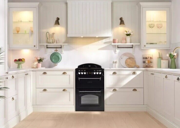 Leisure Gas Cooker with Double Oven in Black. CLA60GAK from HomeWise
