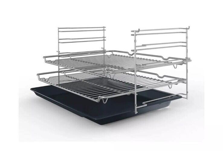 Bosch Series 2 HHF113BR0B Built-In Electric Single Oven in Stainless Steel - 13 Amp Plug In - A Rated - HW181884