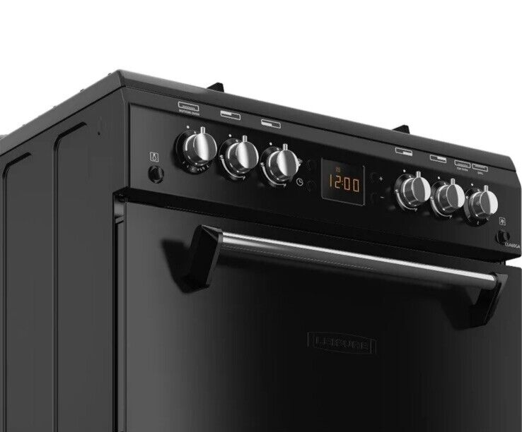 Leisure Gas Cooker with Double Oven in Black. CLA60GAK from HomeWise