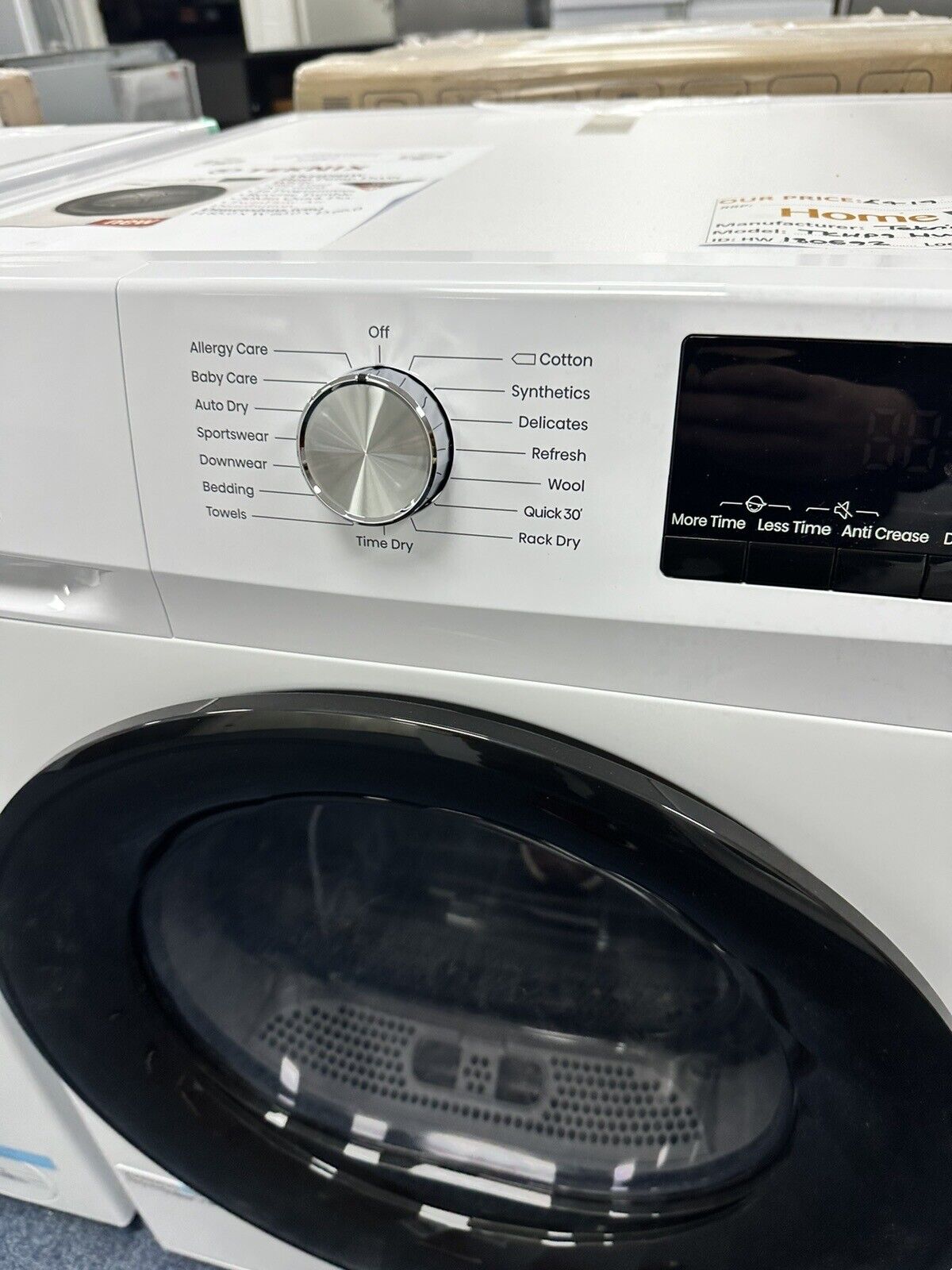 TKHP9HW, 9kg Heat pump Dryer, White 2 year warranty NEW HW180692