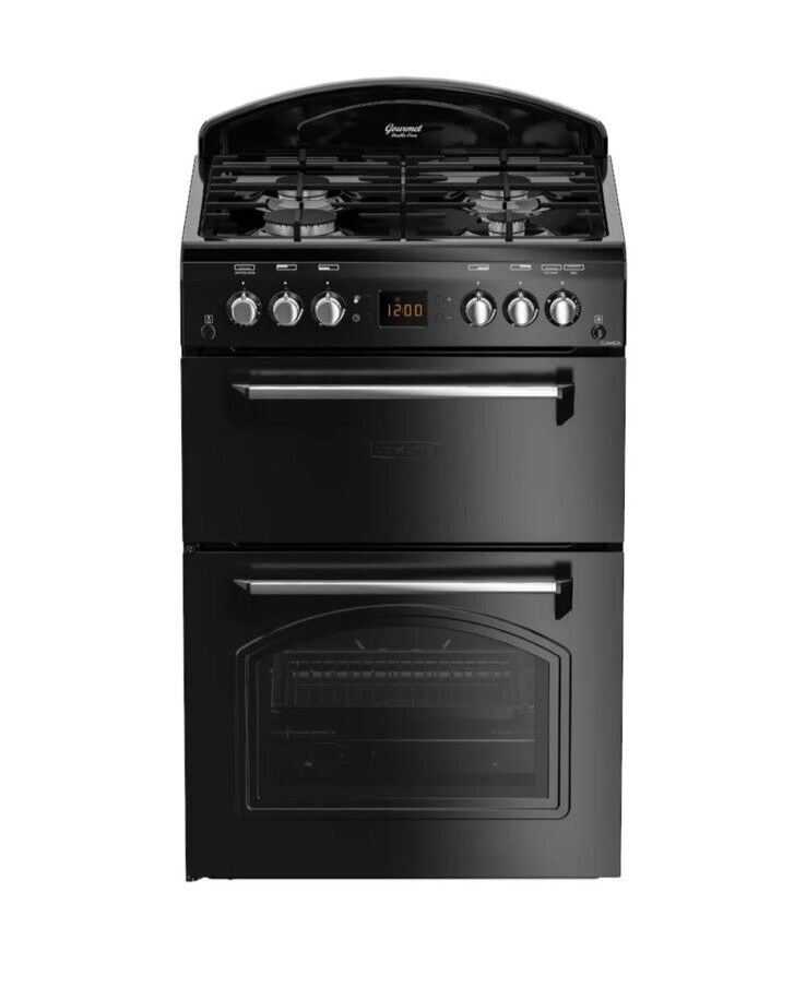 Leisure Gas Cooker with Double Oven in Black. CLA60GAK from HomeWise