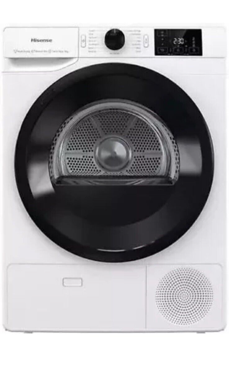 HISENSE DHGC903 3+ Series 9kg Heat Pump Tumble Dryer in White