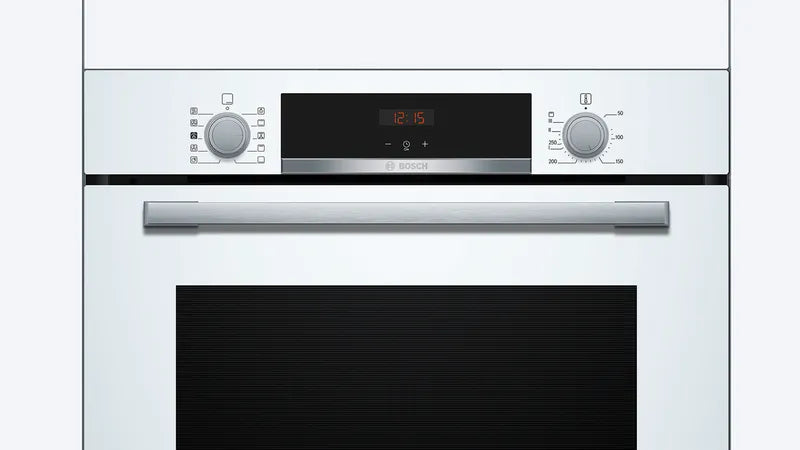 Bosch Series 4 HQA534BW3B Electric Single Oven with added Steam Function In White - A+ Rated - HW181698