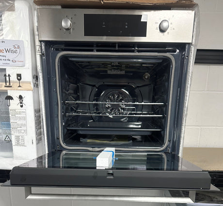 HomeWise HFNPK606X Built In Pyrolytic Multifunction Single Oven in Stainless Steel - A Rated - POHW0121