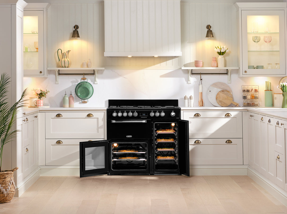 Leisure Cuisinemaster Pro 100cm Duel Fuel Range Cooker in Black PR100F530K from HomeWise