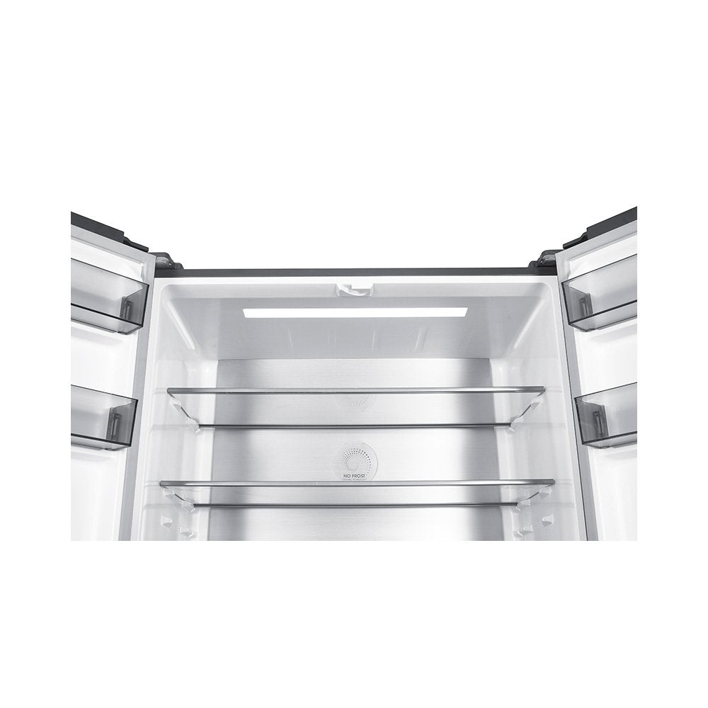 Teknix TMD19091SIBI 505 Litres Multi Door American Fridge Freezer in Dark Inox - E Rated Stock photo Bright LED ligting