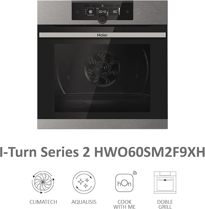 Haier HWO60SM2F9XH Wi-Fi Enabled Electric Single Oven with Pyrolytic Cleaning in Stainless Steel with features