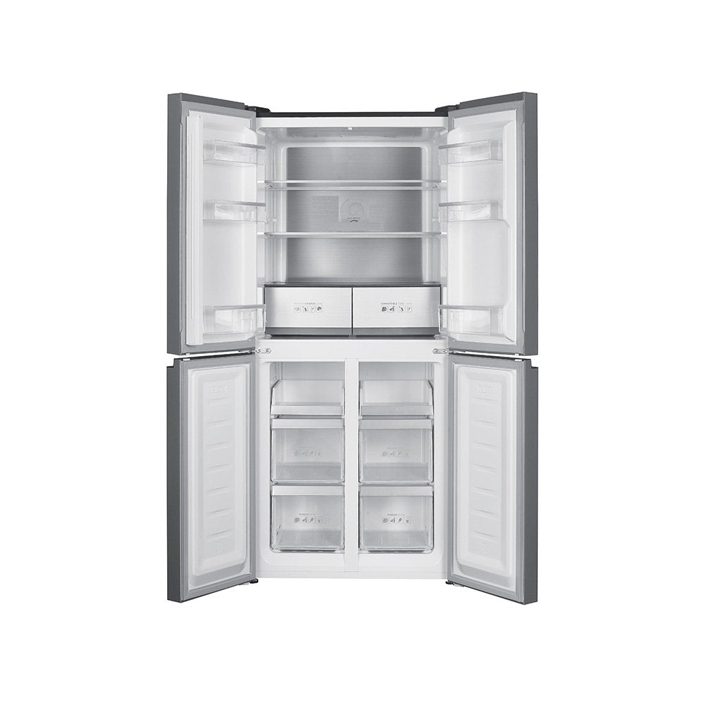 Teknix TMD18079BI 80cm Multi Door Fridge Freezer in Dark Inox - 466 Litres - E Rated