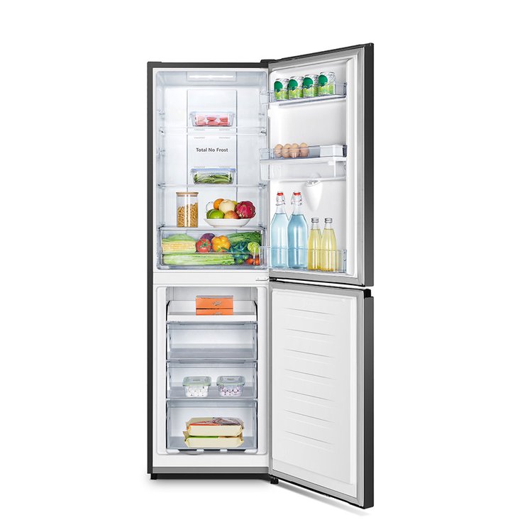 Teknix 182cm Total No Frost Fridge Freezer with Water Dispenser in Black FFH1825WB from HomeWise