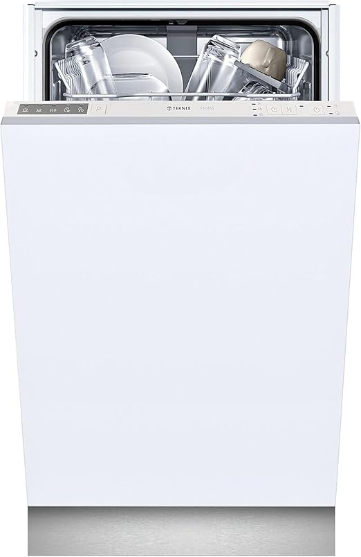 Teknix TBD455 Slimline 45cm Integrated Dishwasher with 9 Place Settings