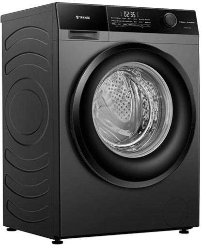 Teknix TK5W1214HS 12KG 1400 Spin Washing Machine in Titanium - A Rated - 5 Year Warranty - POHW0105