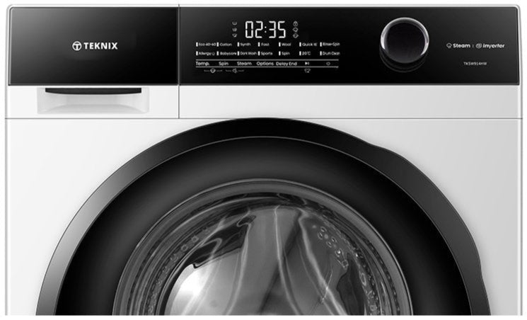 Teknix TK5W1214HW 12KG 1400 Spin Washing Machine in White - A Rated - 5 Year Warranty - POHW0104