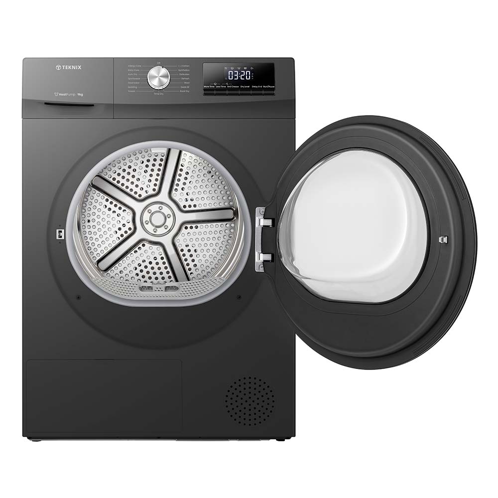 Teknix TKHP9HS 9KG Heat Pump Dryer in Titanium - A++ Rated - POHW0114