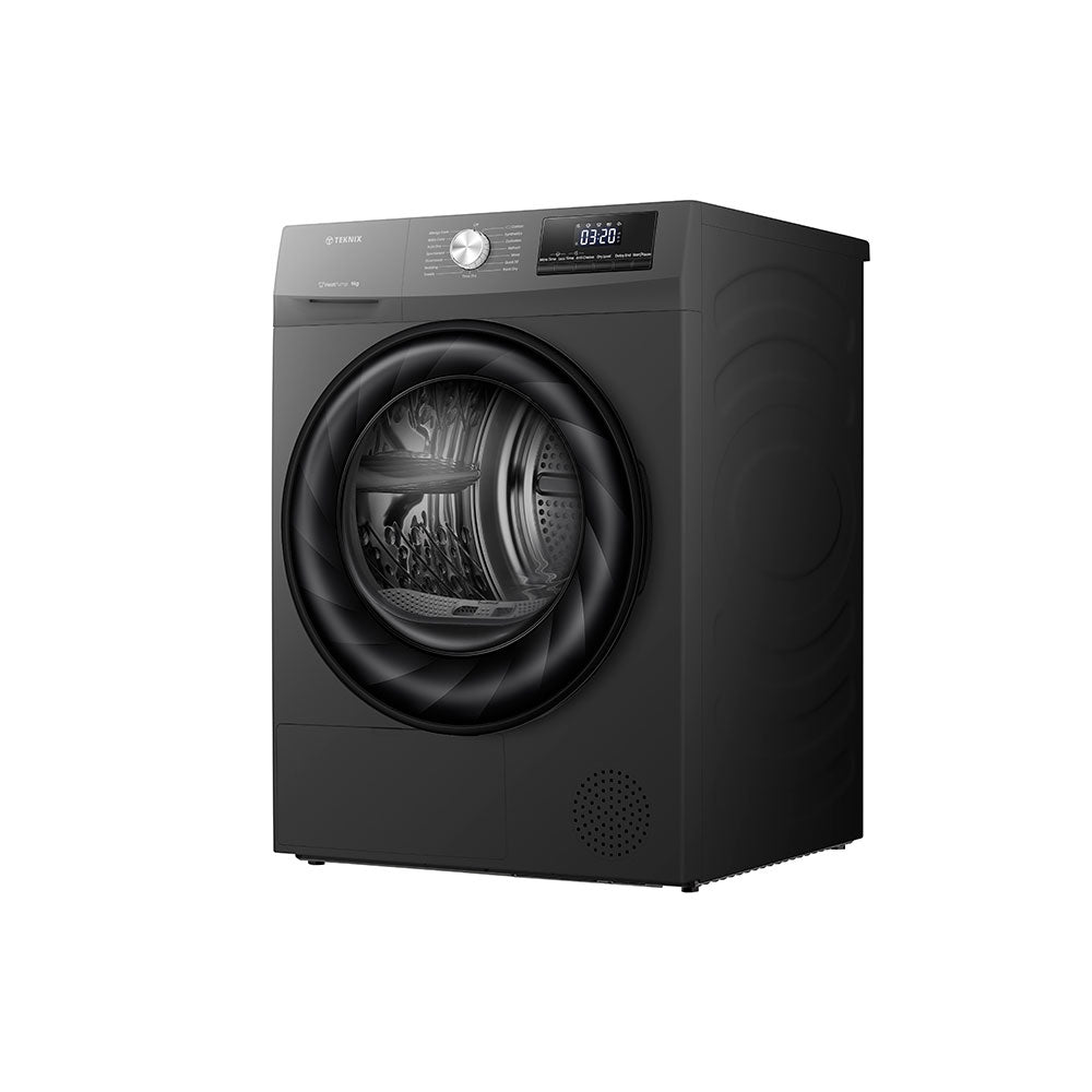 Teknix TKHP9HS 9KG Heat Pump Dryer in Titanium - A++ Rated - POHW0114