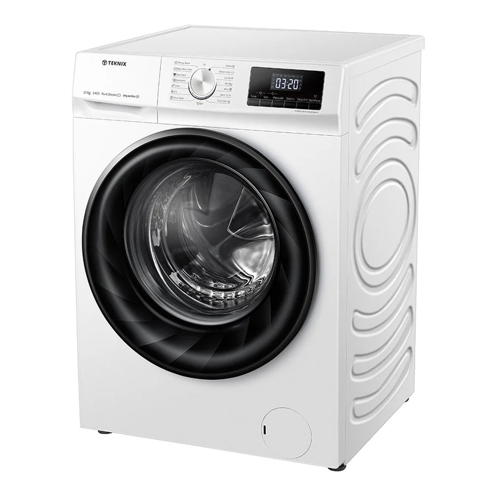 Teknix TKW12142HW Series 2 12KG 1400 Spin Washing Machine in White - A Rated - POHW0139