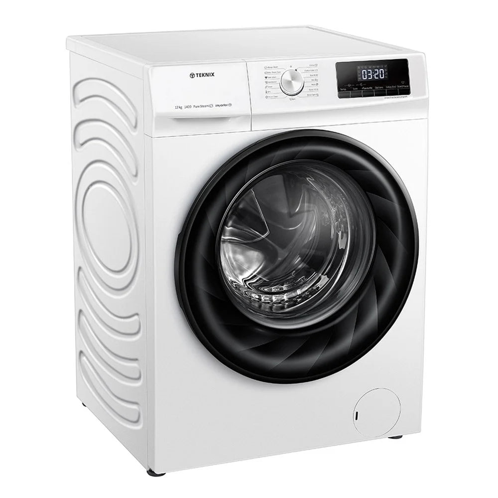 Teknix TKW12142HW Series 2 12KG 1400 Spin Washing Machine in White - A Rated - POHW0139