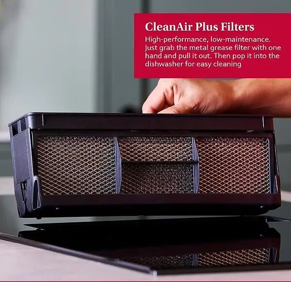 Neff N90 Series V68AUX4C0 83cm 4 Zone Induction Hob with Integrated Ventilation System in Black - HW181728