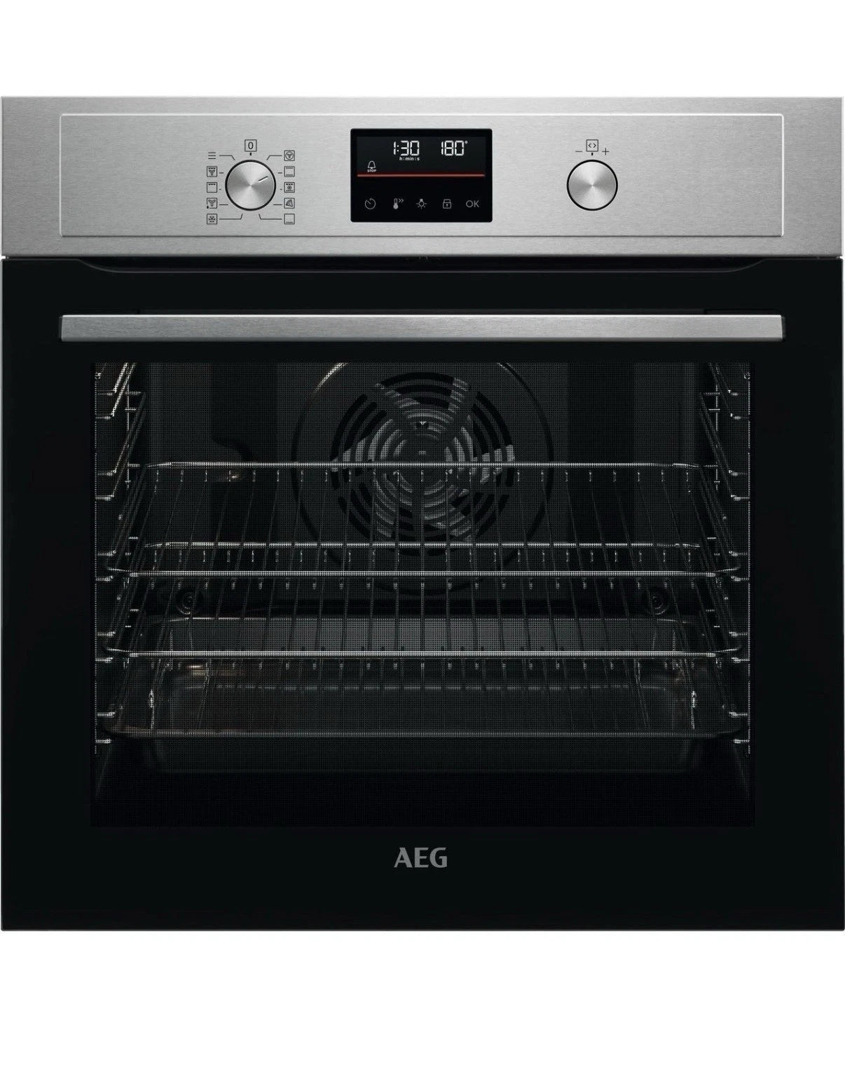 AEG 3000 Series BPX535061M (13) Pyrolytic Self Cleaning 72L Single Oven in Stainless Steel - A+ Rated - HW181713