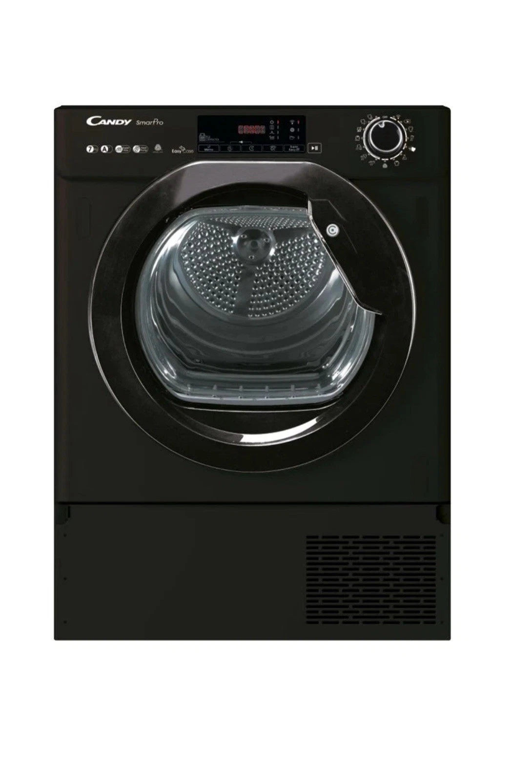Candy BCTDH7A1TCEB-80 7KG Built-In Heat Pump Dryer in Black - A+ Rated - POHW0129