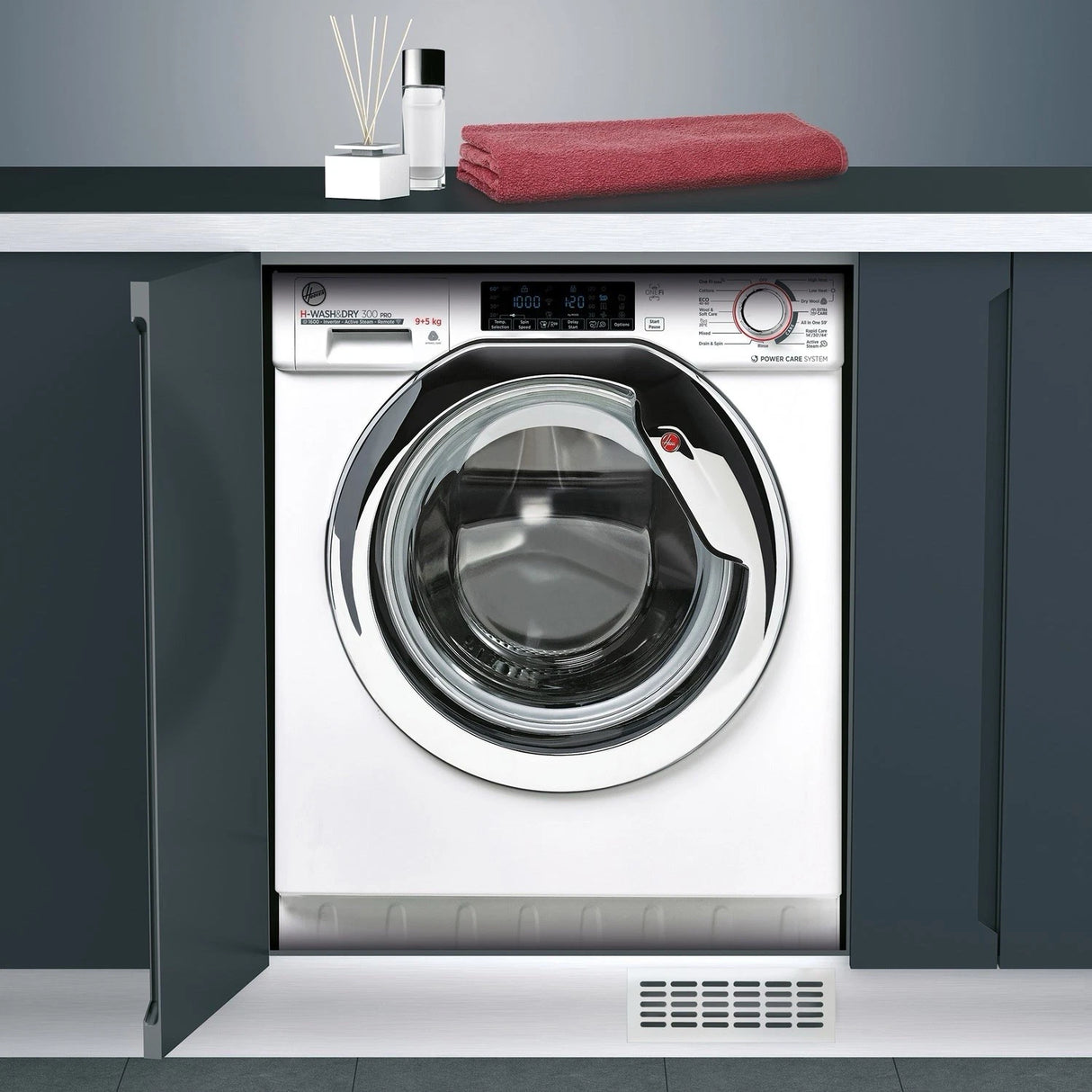 Hoover HBDOS 695T AMCE-80 (00) 9+5KG 1600 RPM Built-in Integrated Washer Dryer in White - A Wash Rated - HW181600