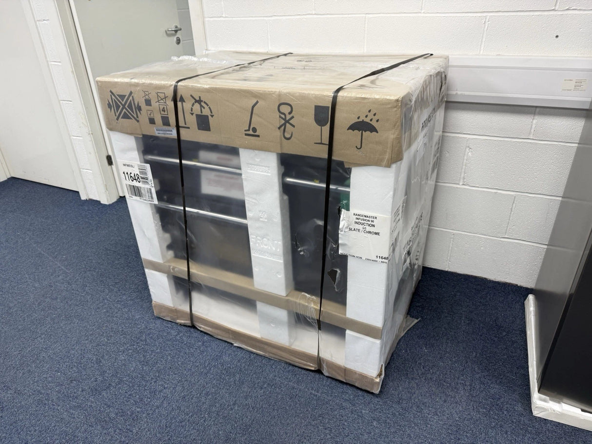 Rangemaster INF90EISL Infusion 90cm Induction Range Cooker in Slate & Chrome - HW181776