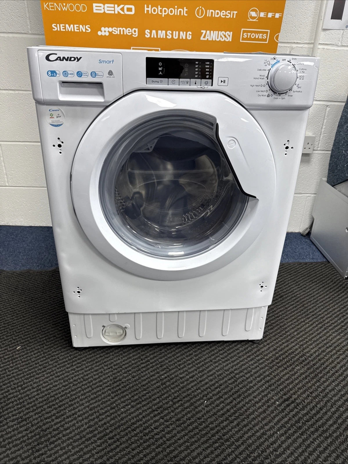 Candy CBD 485D2E/1-80 8KG+5KG Integrated Washer Dryer in White - (Graded) - HW181566