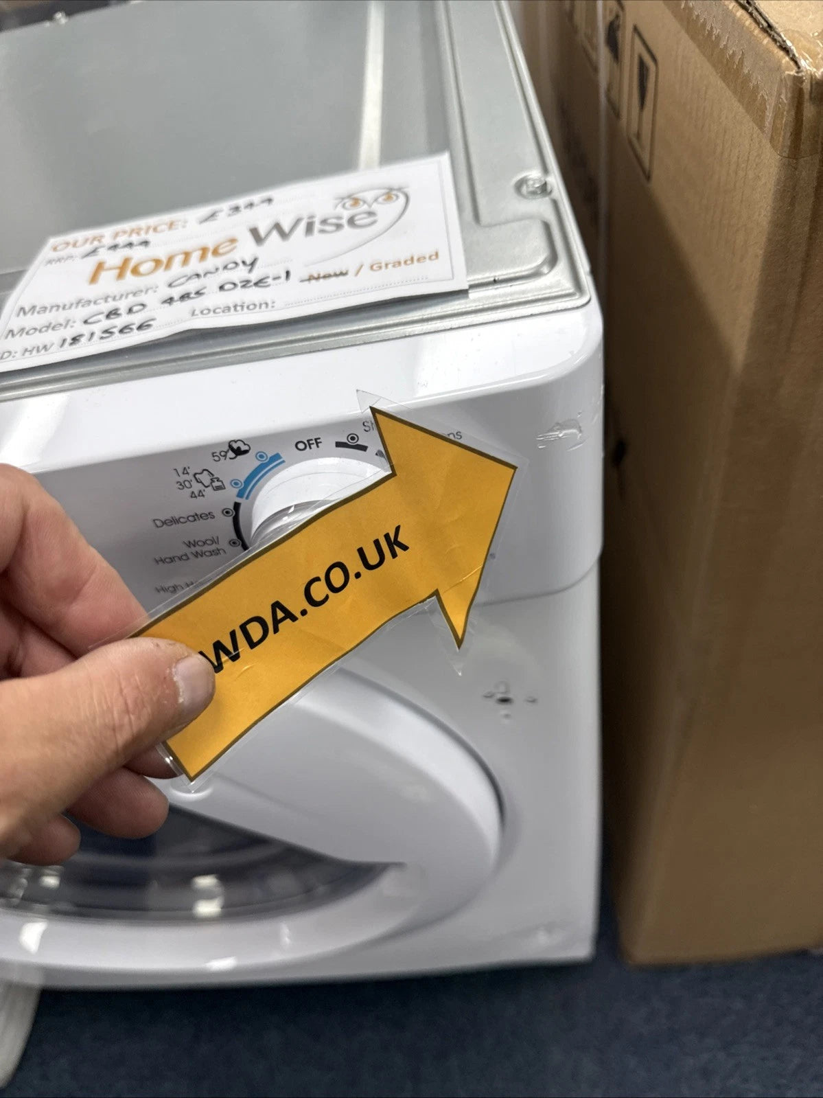 Candy CBD 485D2E/1-80 8KG+5KG Integrated Washer Dryer in White - (Graded) - HW181566