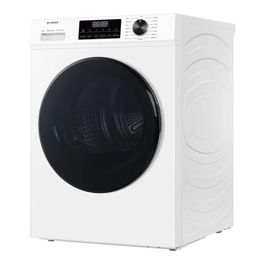 Teknix TK3HP10XW 10KG 3 Series Heat Pump Dryer in White - A++ Rated - 3 Year Guarantee - POHW0134