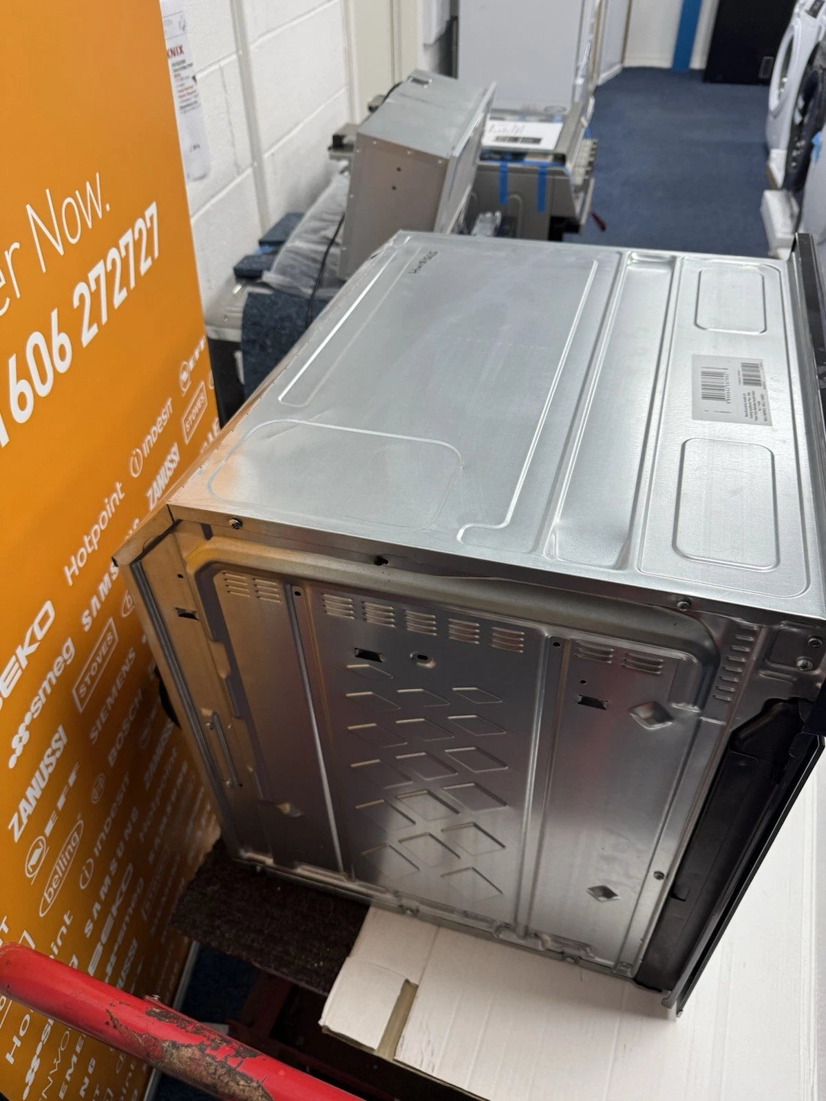 Beko Recycled Net® BBIS25300XC (83) Built-in Electric Single SimplySteam™ Oven with AeroPerfect™ - A Rated from HomeWise Appliances shop photo showing the outer casing and left side panel of the oven