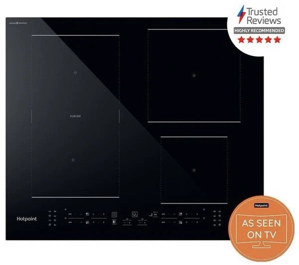 Hotpoint TB 2560C CPBF 59cm 4 Zone Induction Hob in Black promotion photo with highly recommended trusted reviews