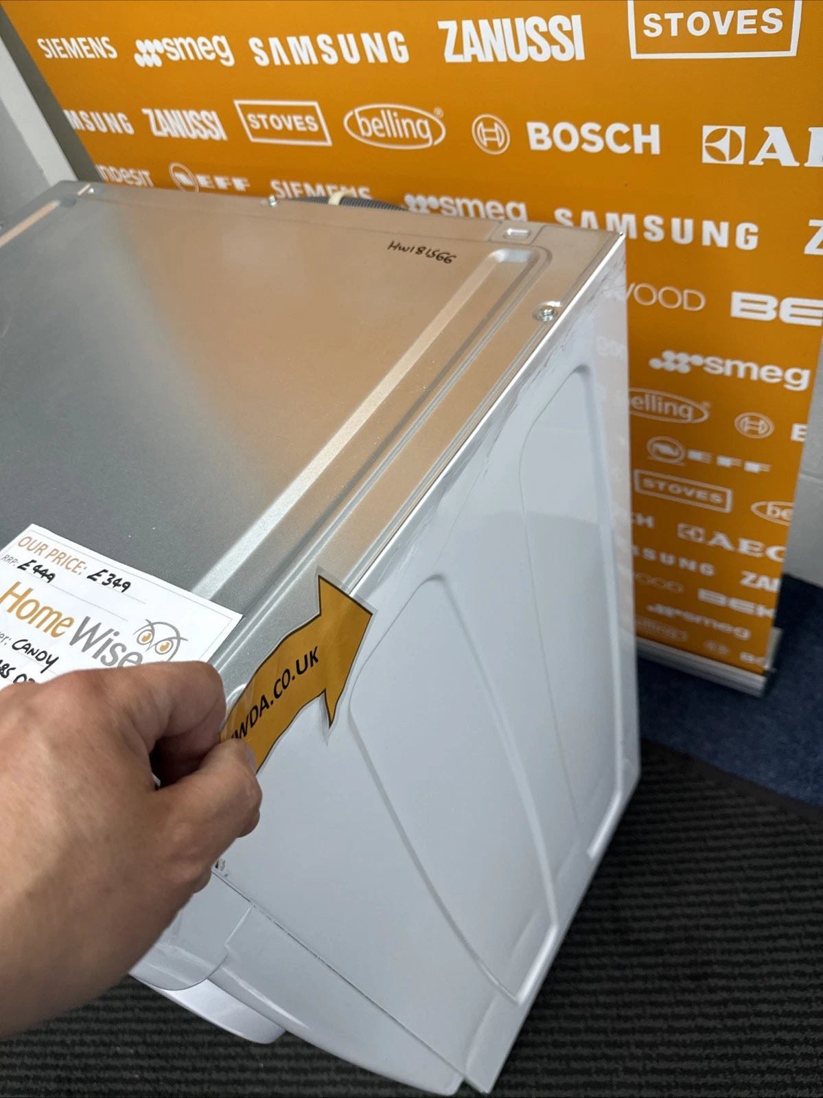 Candy CBD 485D2E/1-80 8KG+5KG Integrated Washer Dryer in White - (Graded) - HW181566