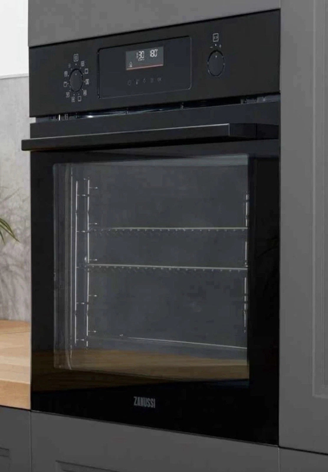 Zanussi ZOPNX6KN (22) Electric Single Oven with Pyrolytic Self Cleaning in Black - A+ Rated - HW181822