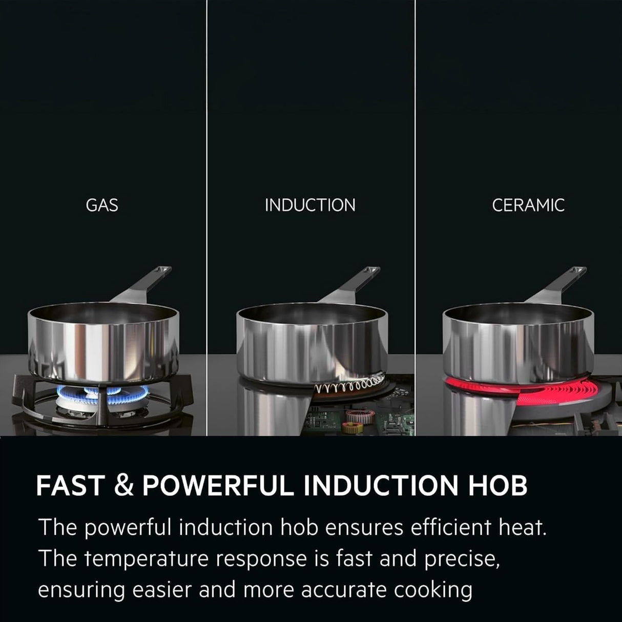 AEG IKB64301FB (628) 3000 Series 59cm 4 Zone Induction Hob - (Tiny Blemish) - HW181628