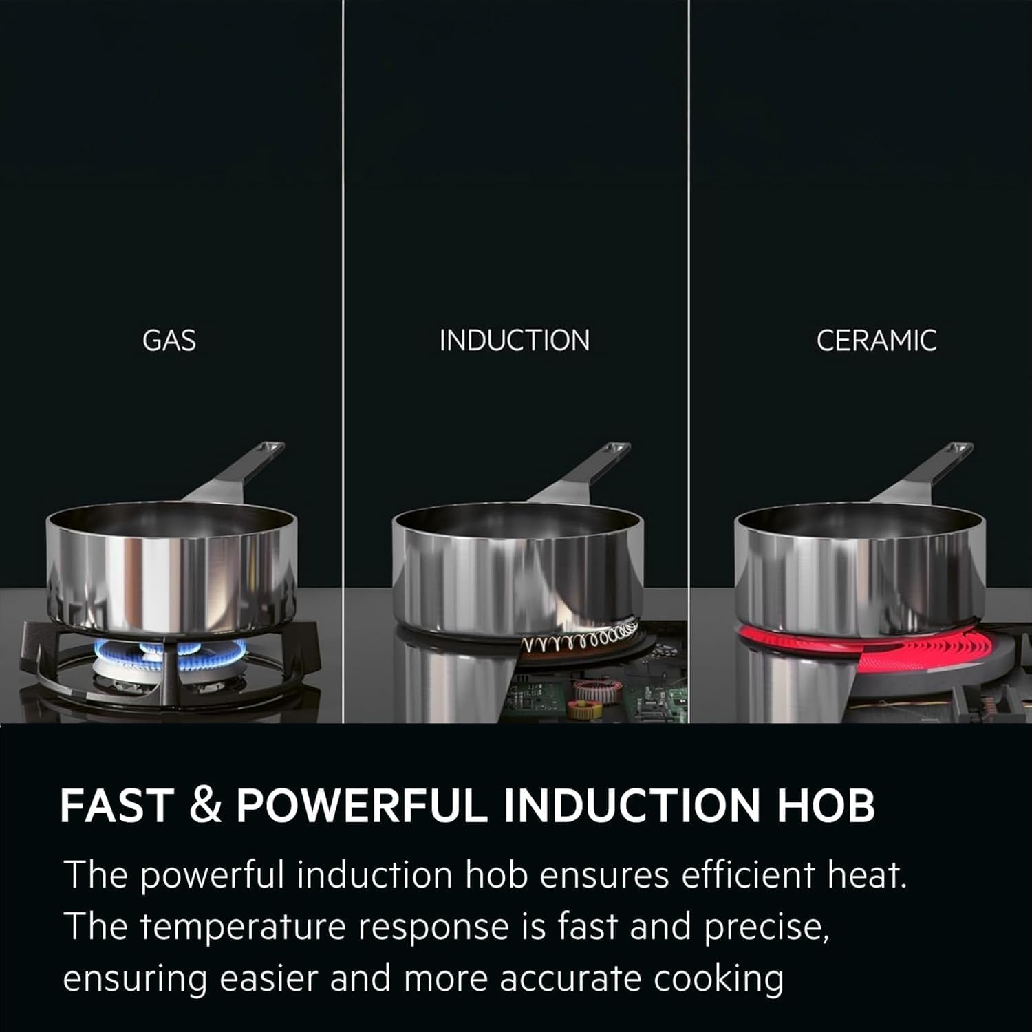 AEG IKB64301FB (628) 3000 Series 59cm 4 Zone Induction Hob - (Tiny Blemish) - HW181628