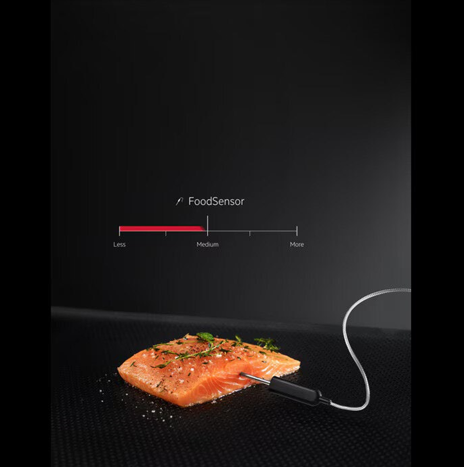AEG 7000 BSK774320M SteamCrisp Built-In Single Oven with Pyrolytic Self Cleaning in Stainless Steel - A+ Rated (Blemished) Stock photo food probe graphic