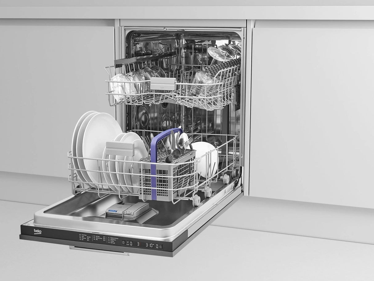 Beko Pro HygieneIntense BDIN26430 Built-in Integrated Full-Size Dishwasher - D Rated - (Side Dented) - HW181635