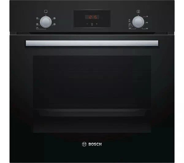 Bosch Series 2 HHF113BA0B (71) Built-In Electric Single Oven in Black with 13 Amp Plug - A Rated - HW181771