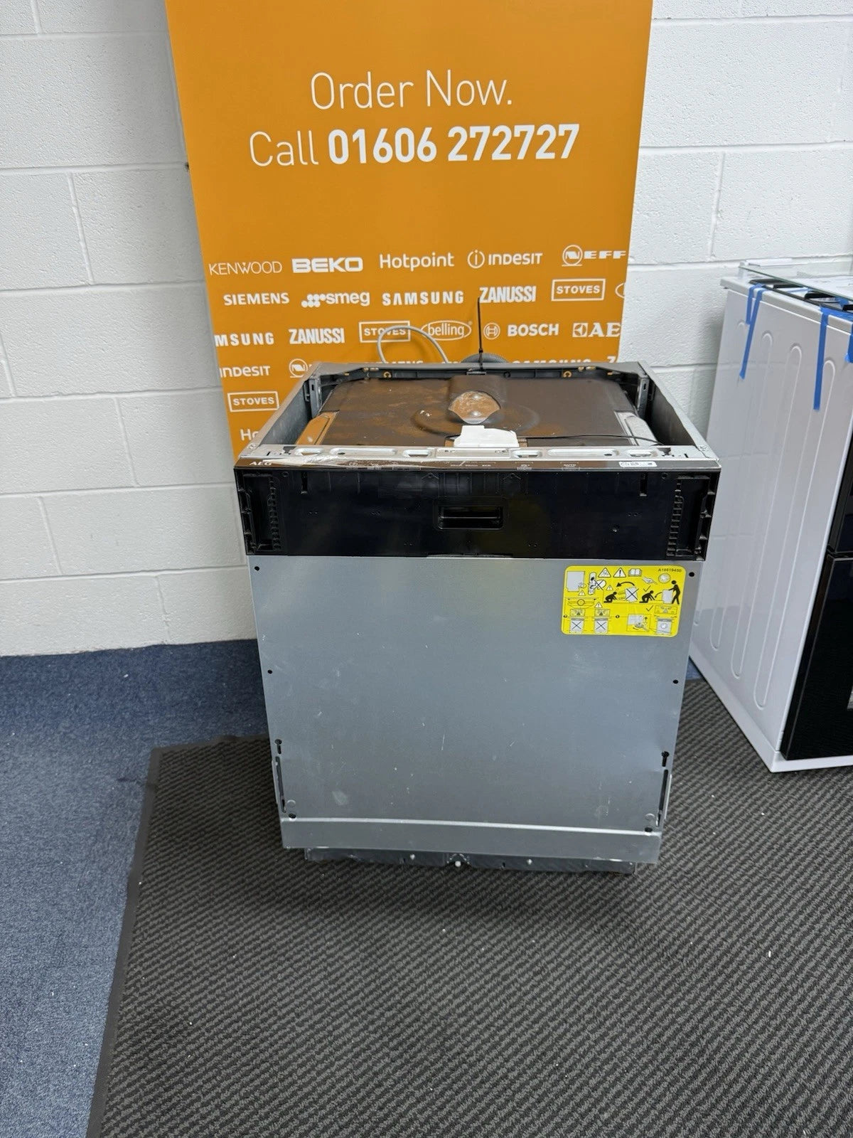 AEG FSB42607Z (04) Air Dry 3000 Fully Integrated Built In Dishwasher - Black Control Panel with Sliding Door Fixing Kit - HW181804