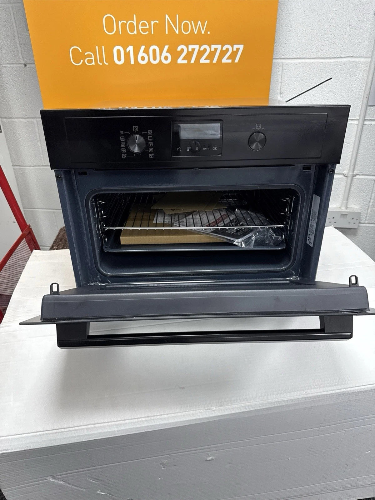 AEG KMX365060B (59) Built-In Combination Microwave Oven in Black - HW181659