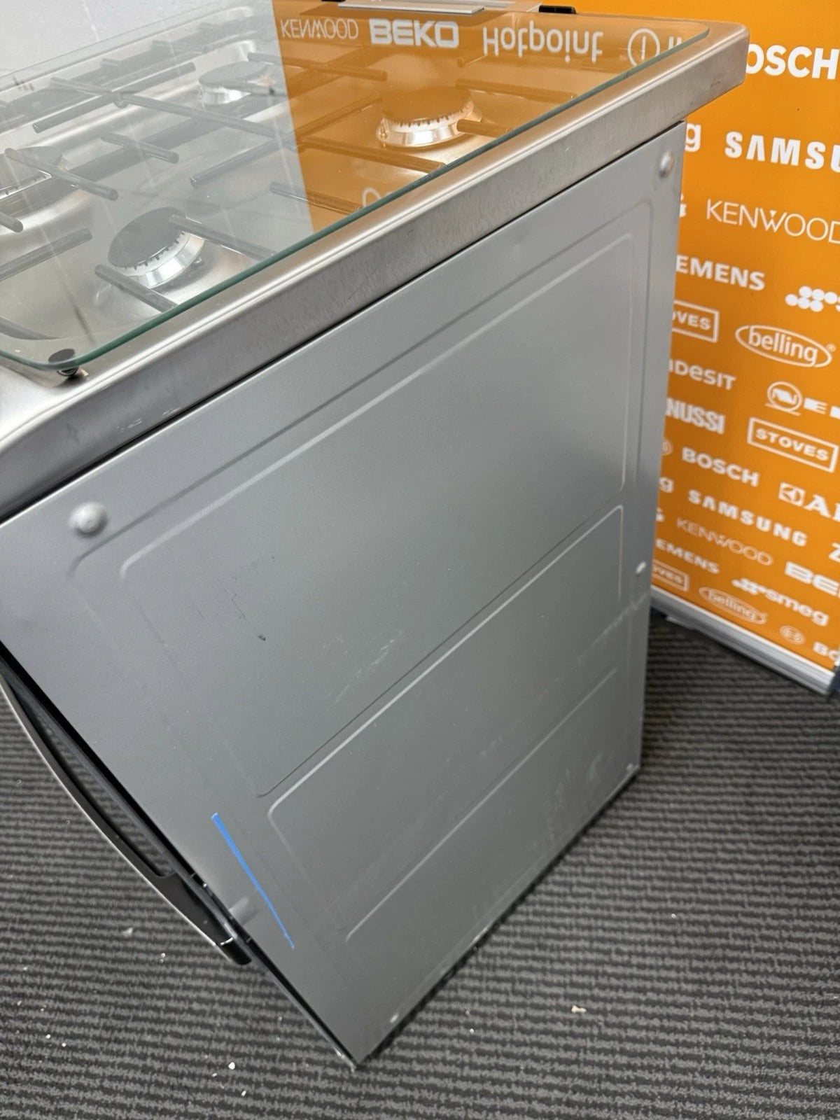 AEG CKB6540ACM Dual Fuel Cooker with 4 Gas Burner Hob in Stainless Steel - A/A Rated - (Blemished) - HW181504