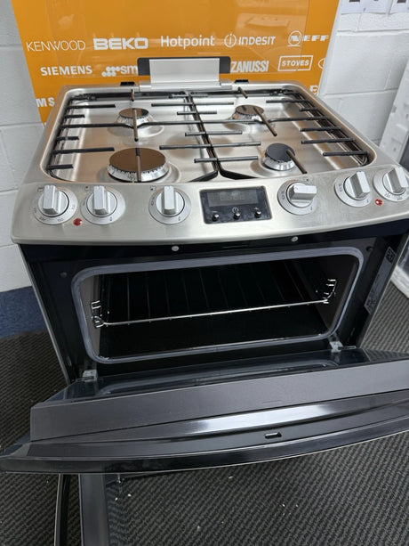 AEG CKB6540ACM Dual Fuel Cooker with 4 Gas Burner Hob in Stainless Steel - A/A Rated - (Blemished) - HW181504