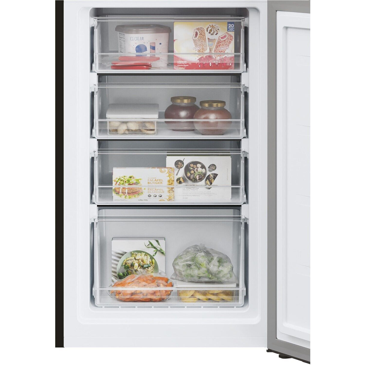 Hoover H-FRIDGE HOCT3L517EBK 55cm Free Standing Fridge in Black (Graded)