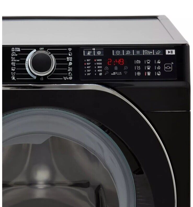 Hoover HW412AMBCB/1 12Kg 1400 RPM Washing Machine - Black - A Rated (Graded)