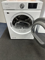 Samsung DV90BBA245AW 9kg Series 5+ OptimalDry Heat Pump Tumble Dryer  - White - A+++ Rated showroom photo door open