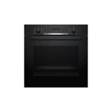 Bosch HBS534BB0B Electric Single Built In Oven in Black stock photo front on a white back ground