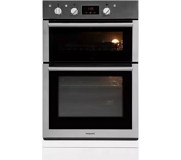 Hotpoint Class 4 DD4 541 IX Electric Double Built In  Oven in Stainless Steel stock photo front